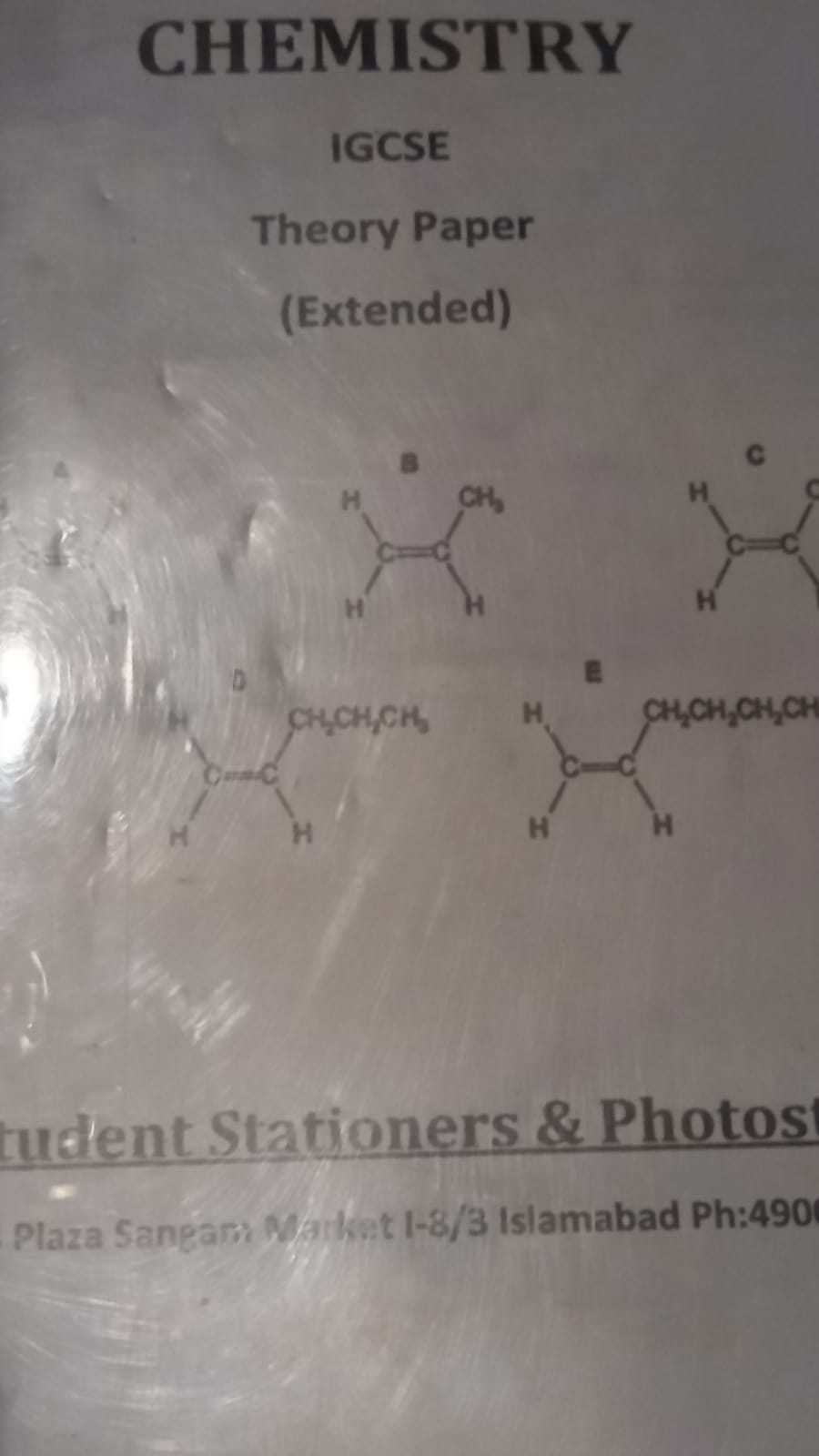 igcse chemistry yearly past papers full set